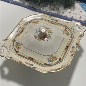 Vintage WH Gribdley Ceramic Serving Dish with Lid